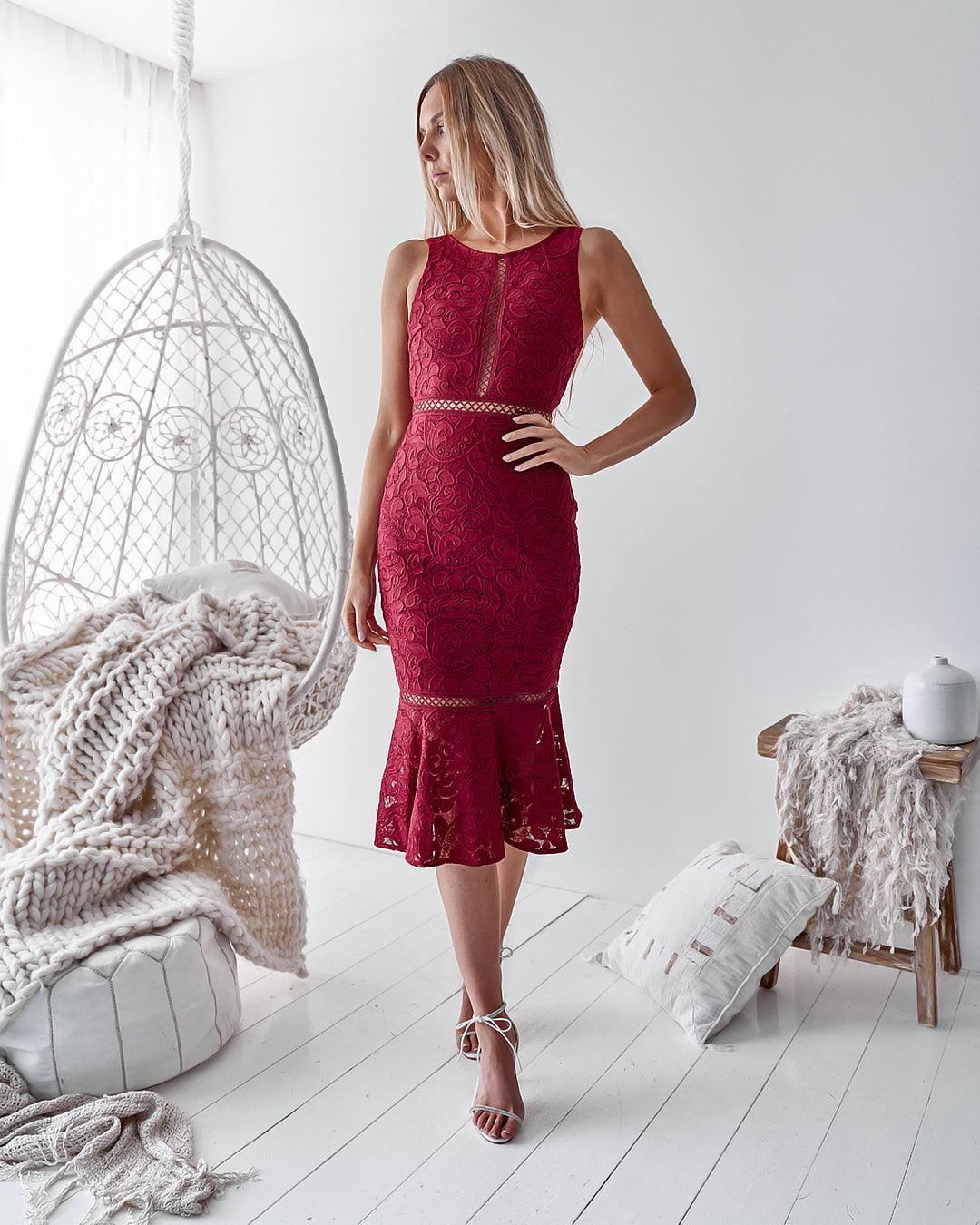 Tia Tank Dress - Red Stripe